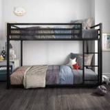 Worldwood Bunk Bed For Kids, Metal Frame With Ladder Metal Bunk Bed