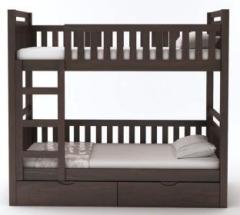 Worldwood Sheesham Wood Bunk Bed with 2 Drawer Storage Solid Wood Bunk Bed