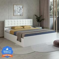 A Globia Creations Alvin Engineered Wood Queen Box Bed