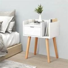 A I Craft Modern Bedside Table with Drawer and Storage for Books & Water Bottles Engineered Wood Coffee Table