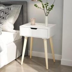 A I Craft Nightstands End Side Table With Drawer, Legs, Bedside Table For Living & Bedrooms Solid Wood Side Table