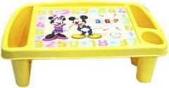 A Little Swag Study Table Desk Activity Tray for Kids Girls with Yellow Mickey Design Plastic Activity Table