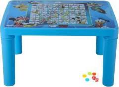 A Mart Compact Junior Study Table With Snake and Ladder Game Plastic Study Table