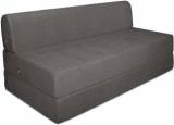 Aart Store 4X6 Feet One Seater Sofa Cum Bed High Density Foam Grey Color Single Sofa Bed