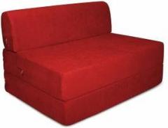 Aart Store High Density Foam 3X6 Feet One Seater Sofa Cum Bed Red Color Single Sofa Bed