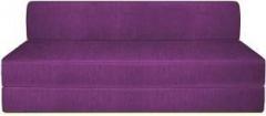 Aart Store Sofa Cum Bed 6x6 Feet Three Seater Sleeps & Comfortably Fold Out Sofa Purple Color Perfect For Guests Single Sofa Bed