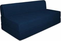 Aart Store Three Seater Sofa Cum Bed High Density Foam Blue Color Single Sofa Bed