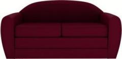 Aart Store Two Seater Fold Out Sofa Cum Bed Sleeps & Comfortably Maroon Color Single Solid Wood Sofa Bed