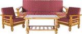 Aayat Furnishings Fabric 3 + 1 + 1 Melamine Sofa Set