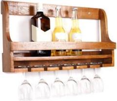 Ada Handicraft Wooden Bottle Rack