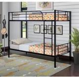 Adorn Mart Single Metal Bunk Bed With Ladders And Safety Metal Bunk Bed