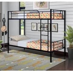 Adorn Mart Single Metal Bunk Bed with Ladders and Safety Metal Bunk Bed