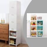 Ak10zone 6 layer Foldable Cabinet Plastic Cupboard For Storage Plastic Modular Drawer Plastic Free Standing Chest of Drawers