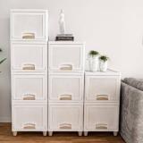 Alcy 5 Layer Plastic Wardrobe For Clothes : Versatile Plastic Cupboard Plastic Free Standing Chest of Drawers