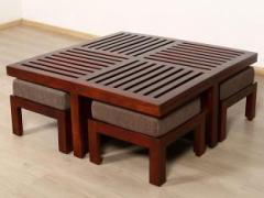 Allie Wood Amber Solid Wood Coffee Table