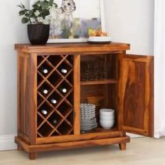 Allie Wood Rosewood Solid Wood Bar Cabinet