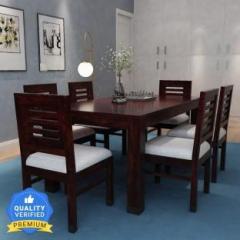 Allie Wood Sheesham Solid Wood 6 Seater Dining Set