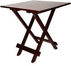 Allie Wood Solid Sheesham Mahogany Finish with PU Polish Folding Table Solid Wood 2 Seater Dining Table