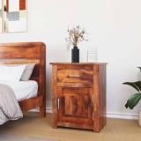 Allie Wood Solid Wood Bedside Table