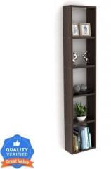 Allie Wood Wooden Walten for Home Office Study Room Engineered Wood Open Book Shelf