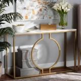 Alphwood Modern Ring Metal Console Table