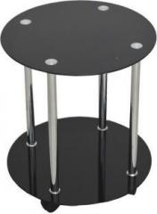 Ambience Interior Mall Round Table Glass Coffee Table