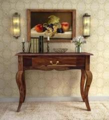 Amorini Table for Living Room, Wooden Console Table, Entryway Console Table Solid Wood Side Table