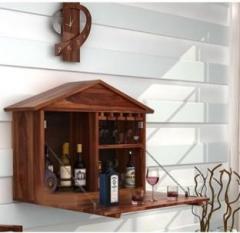 Anantwoodcraft Solid Wood Bar Cabinet Solid Wood Bar Cabinet