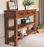 Angel Furniture Stripped Solid Wood Console Table