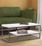 Anishwar Leena Stainless Steel Center Table Engineered Wood Coffee Table