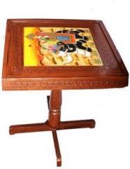 Apkamart Handcrafted Wooden Table for Home Decor and Gifts Solid Wood Side Table