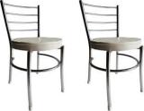 Apple Furniture Rrstaurant Steel Dining Chair with Cushion Steel Chrome Chair Metal Dining Chair