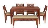 Aprodz Solid Wood 6 Seater Dining Set