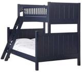 Aprodz Solid Wood Erich Bunk Bed for Bedroom | Blue Finish Solid Wood Bunk Bed