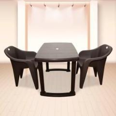 Arlavya 2 Seater Dining Set for Home Garden Cafeteria Plastic 2 Seater Dining Set