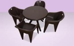 Arlavya Modern Durable and Sturdy Plastic 4 Seater Dining Set