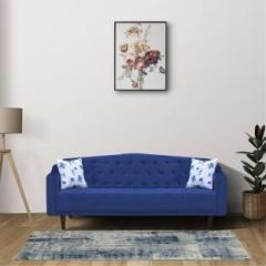 Arra Pacific Three Seater Tufted Back Sofa 3 Seater Single Solid Wood, Engineered Wood Fold Out Sofa Cum Bed