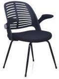 @home Aqua Visitor Chair In Black Colour