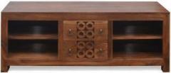 @home By Nilkamal Annulus Solid Wood TV Entertainment Unit