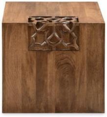 @home By Nilkamal Batik Solid Wood Side Table