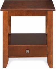 @home By Nilkamal Crest Solid Wood Side Table