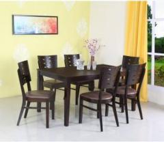 @home By Nilkamal Fern Solid Wood 6 Seater Dining Set