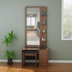 @home By Nilkamal Gleam Dresser With Stool Engineered Wood Dressing Table