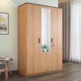 @home By Nilkamal Milford Engineered Wood 3 Door Wardrobe