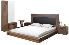 @home Harvest Queen Size Bedroom Set in Brown Colour