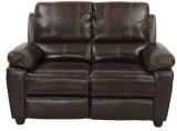 @home Marshall Two Seater Sofa In Russet Brown Colour Leatherette