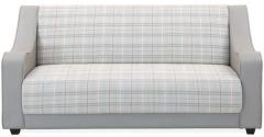 @home Plaid Three Seater Sofa in Smoke Grey Colour