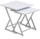 @home Sardinia Set Of 2 Nesting Tables In White Colour