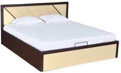 @home Stanley Storage King Bed in Brown Colour