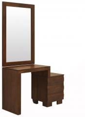 @home Waves Dresser Mirror with Walnut Finish